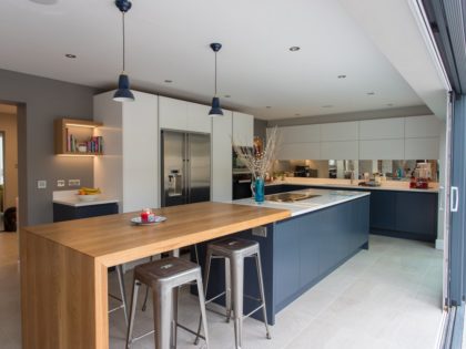 80mm Breakfast Bar with End Panel