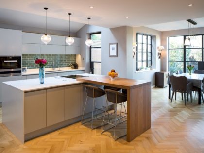 40mm Breakfast Bar with End Panel