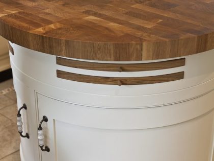 Circular Oak End Grain Block