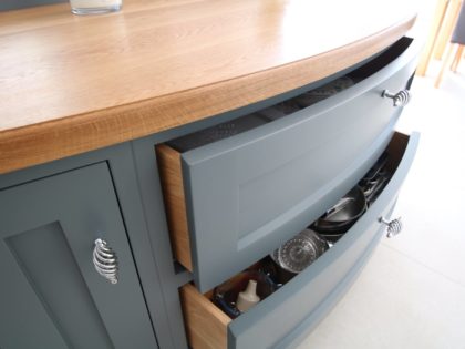 Curved Front Oak Worktop