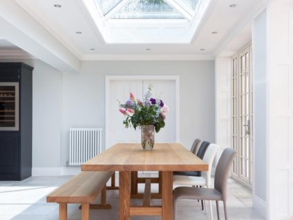 Oak Table and Bench Seat