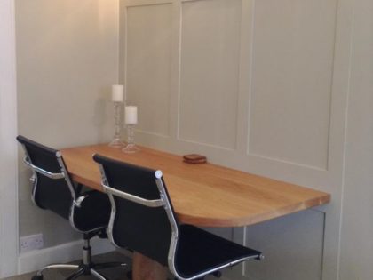 Oak Desk with Pedestal Leg